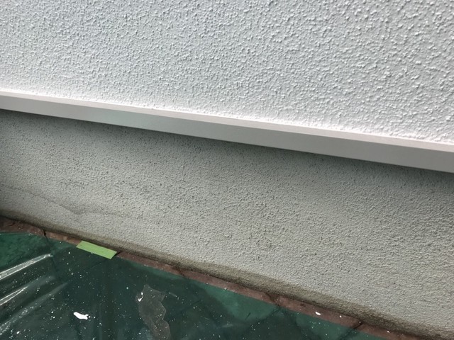 外壁 水切り塗装 施工完成